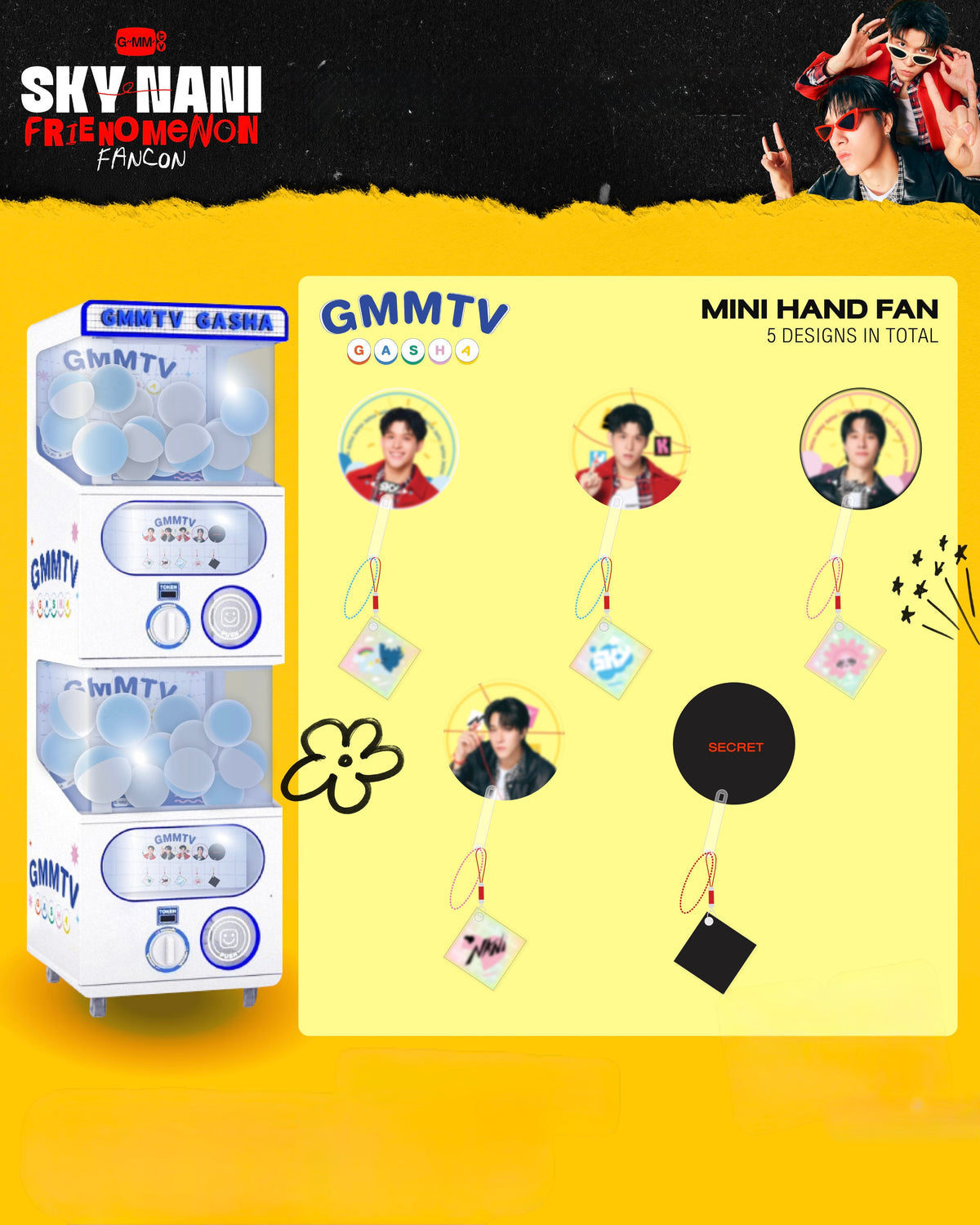 Mini Hand Fan Random Gasha