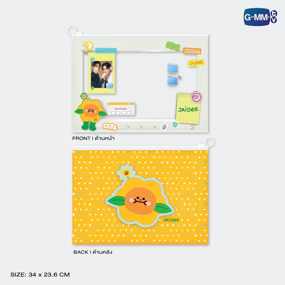 (Awaiting Stock) Jaidee Character Zip Pocket Folder