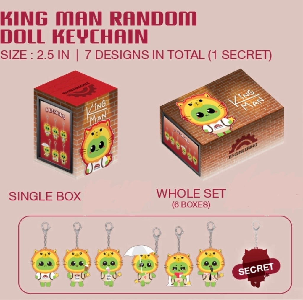 (Preorder) King Man Random Doll Keychain