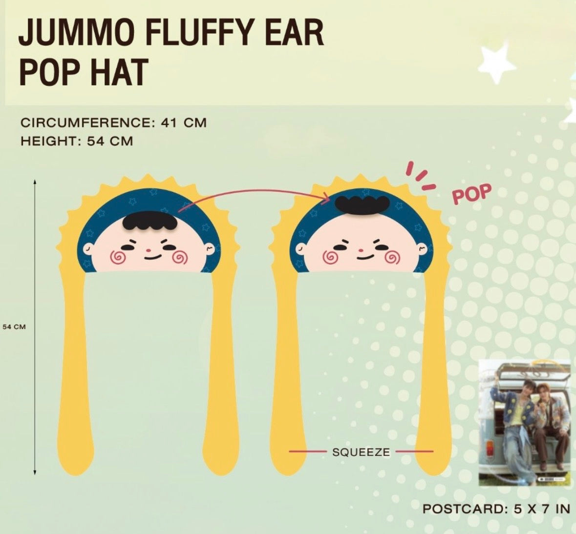 (Preorder) Jummo Fluffy Ear Pop Hat