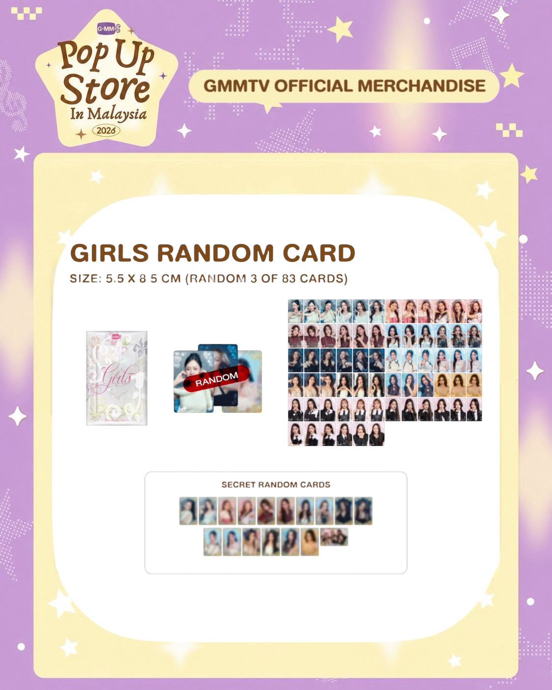(Preorder) MPU26 Girls Random Card Pack