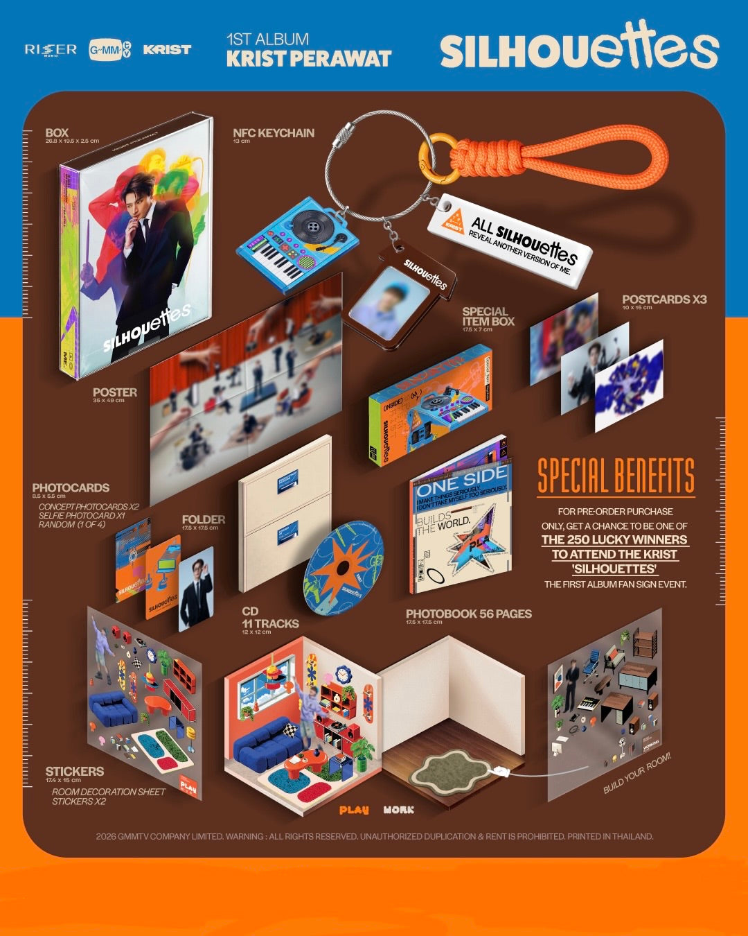 (Preorder) Krist 1st Album SILHOUettes