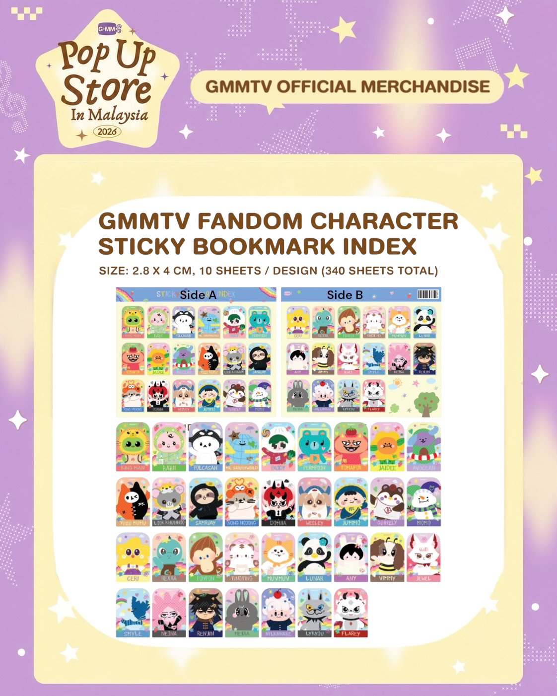 (Preorder) MPU26 Fandom Character
Sticky Bookmark Index