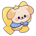 BokBear Bow Sticker 3”