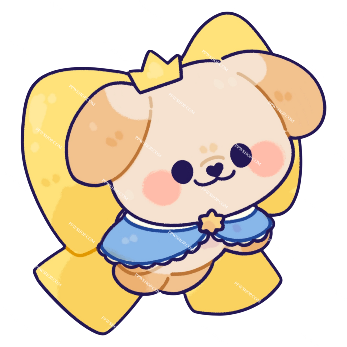 BokBear Bow Sticker 3”