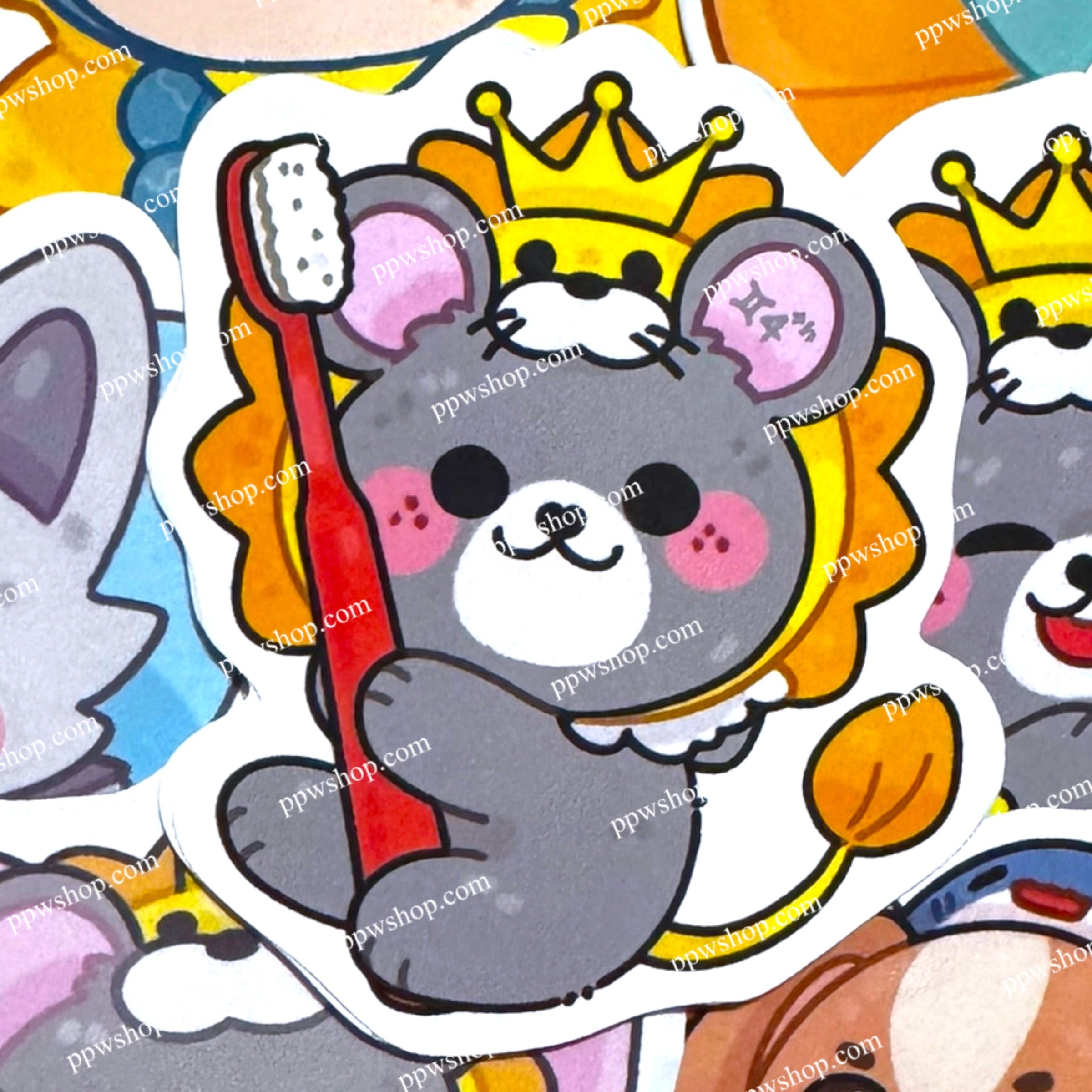 Look Khunnoo Toothbrush Sticker 3”