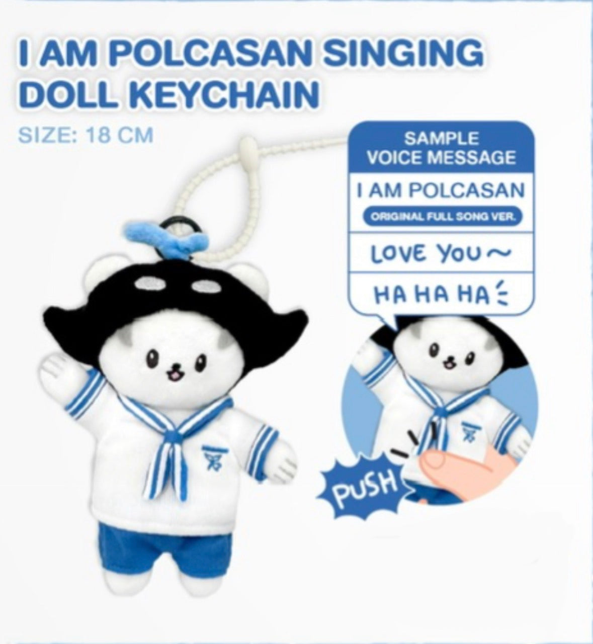 (Awaiting Stock) Polcasan Singing Doll Keychain