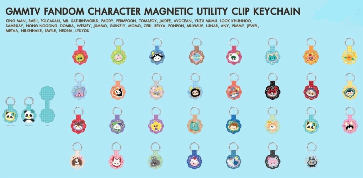 (Preorder) INF26 Character Magnetic Utility Clip Keychain