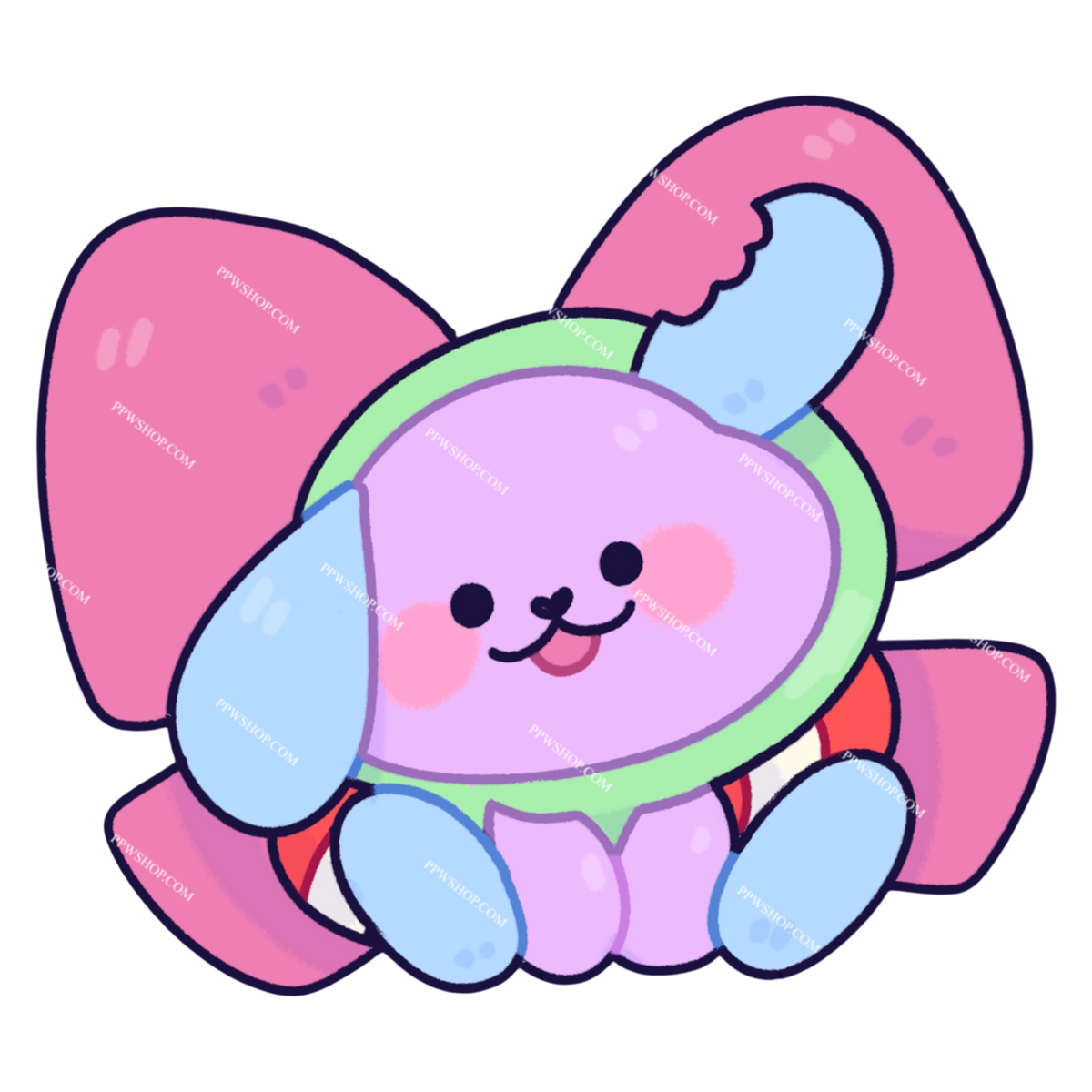 Avocean Bow Sticker 3”
