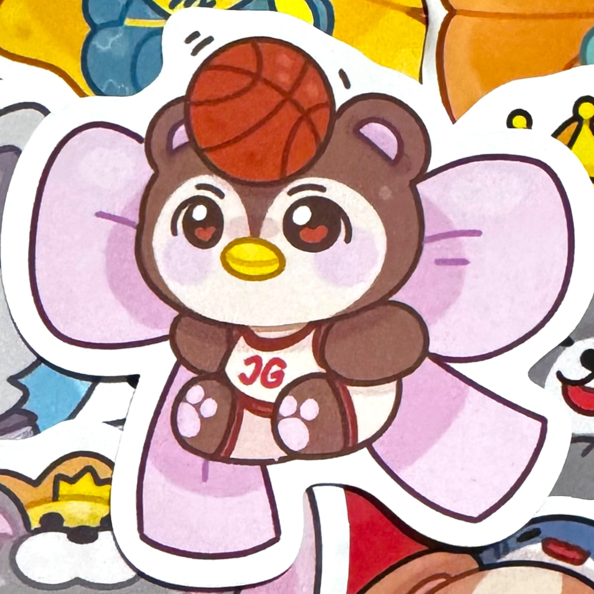 Guinzly Bow Sticker 3”