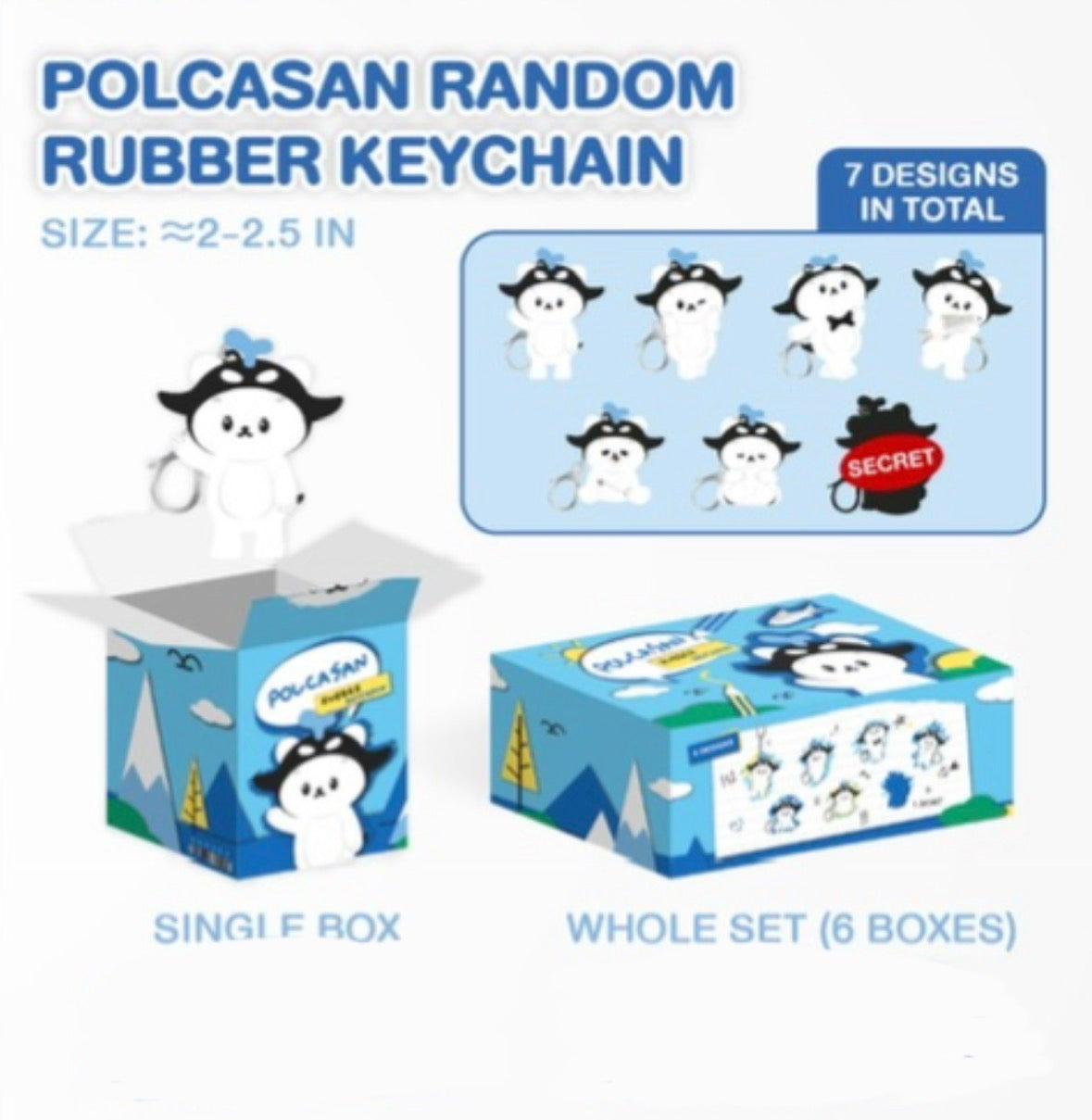 (Awaiting Stock) Polcasan Random Rubber Keychain