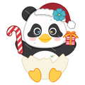 Lunar Christmas Sticker 3”