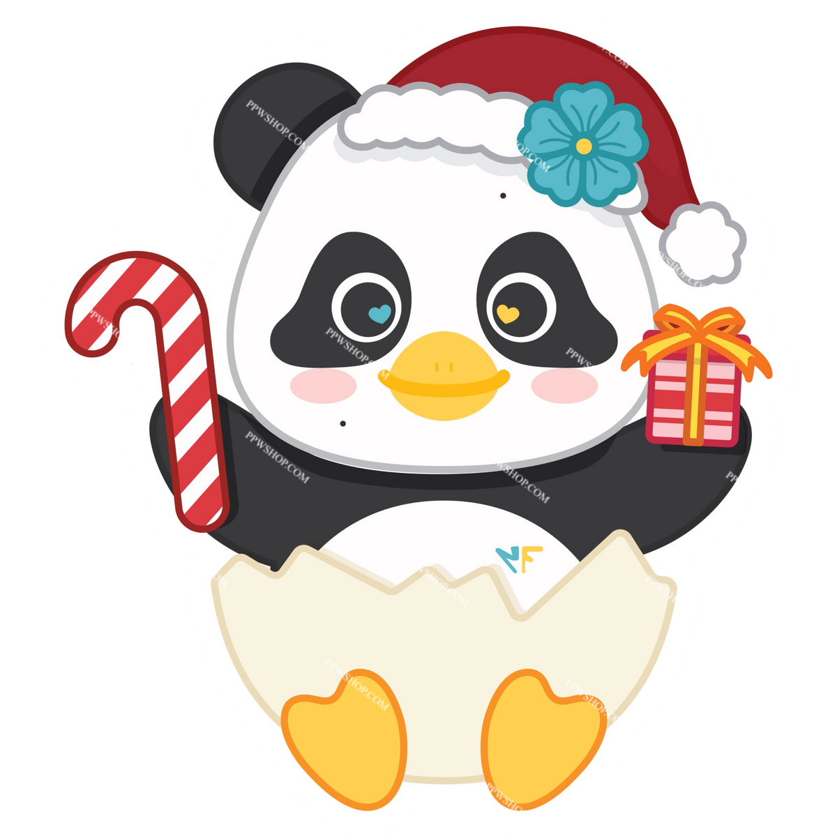 Lunar Christmas Sticker 3”