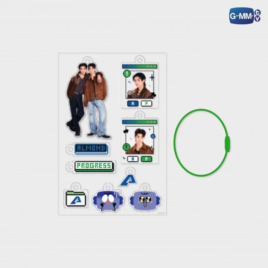 (Preorder) AlmondProgress Customizable Acrylic Keychain