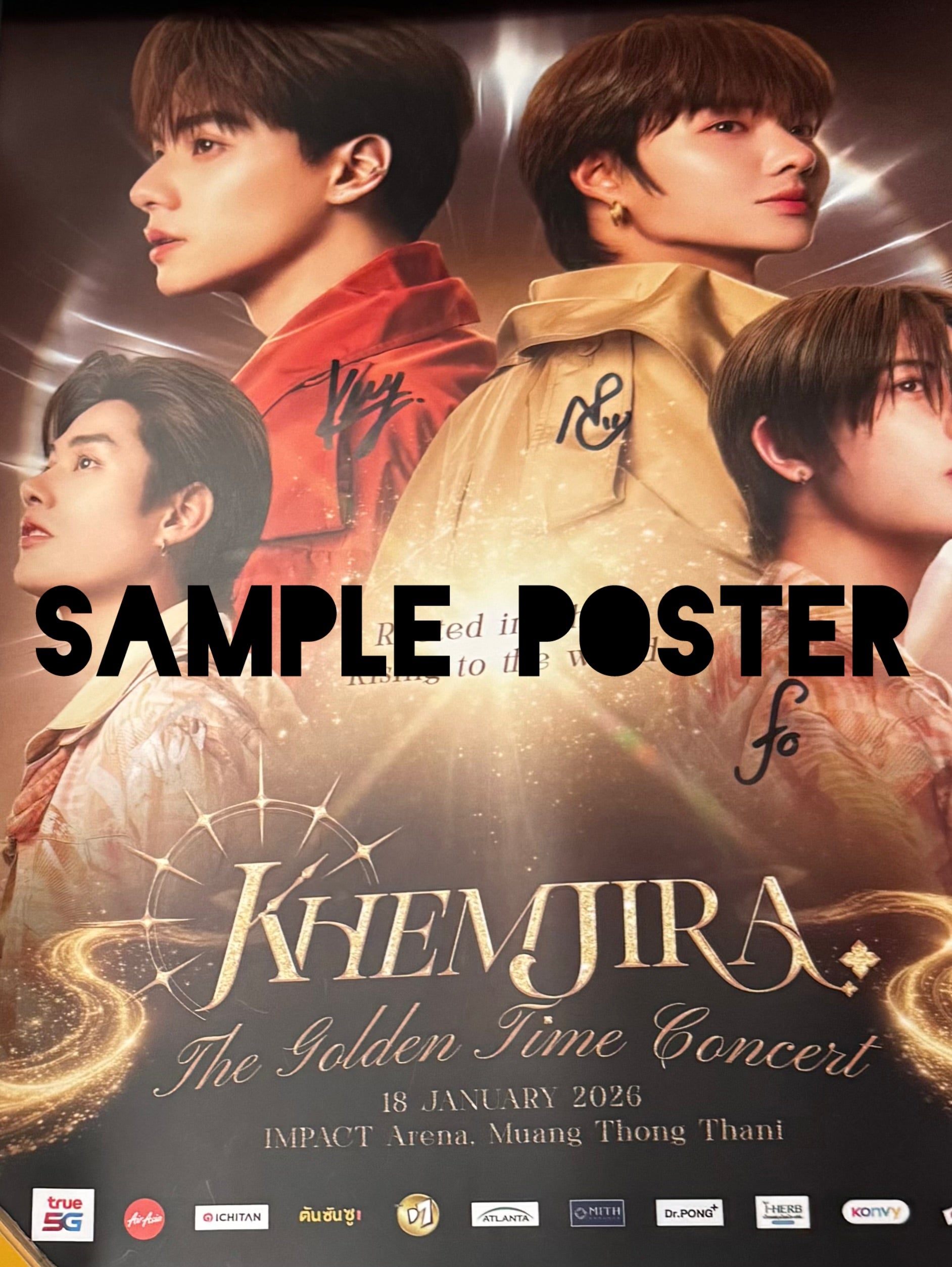 Khemjira Golden Time Signed Mini Poster