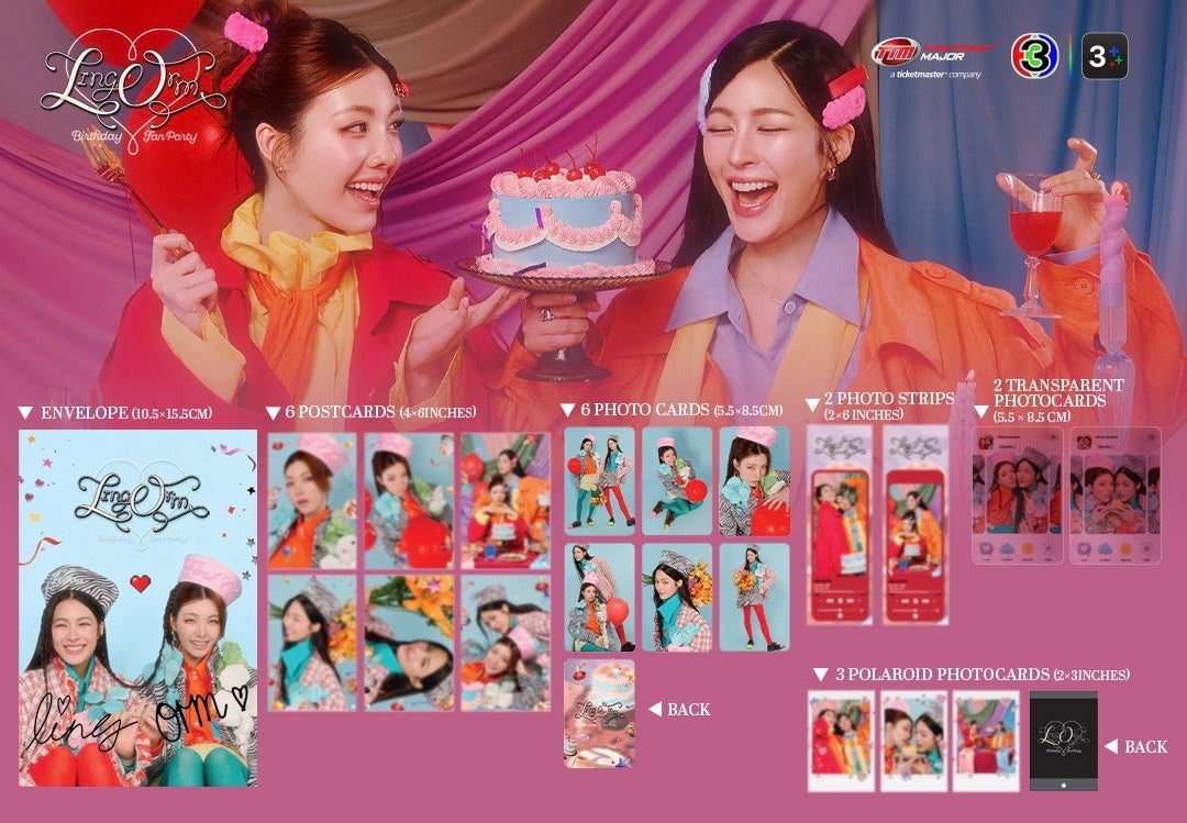 (Preorder) LingOrm Birthday Fan Party Photo Set