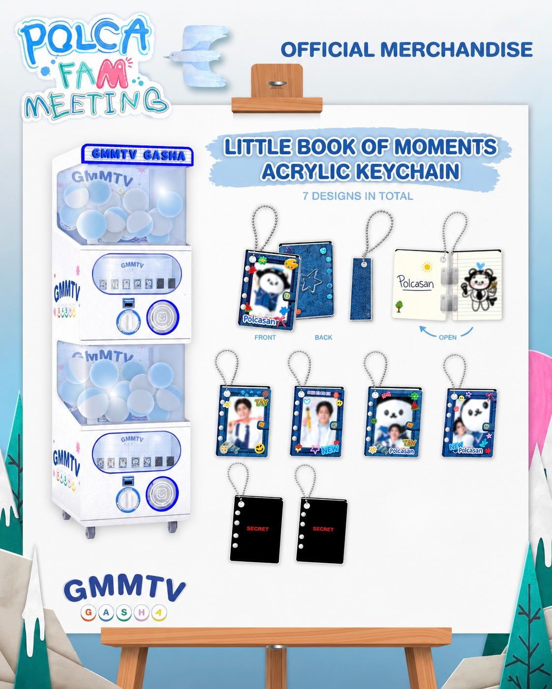 Little Book Of Moments Acrylic Keychain Random Gasha
