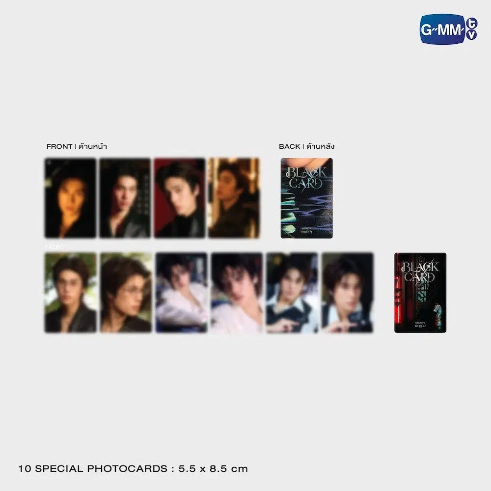 (Preorder) Phuwin Black Card Photo Set