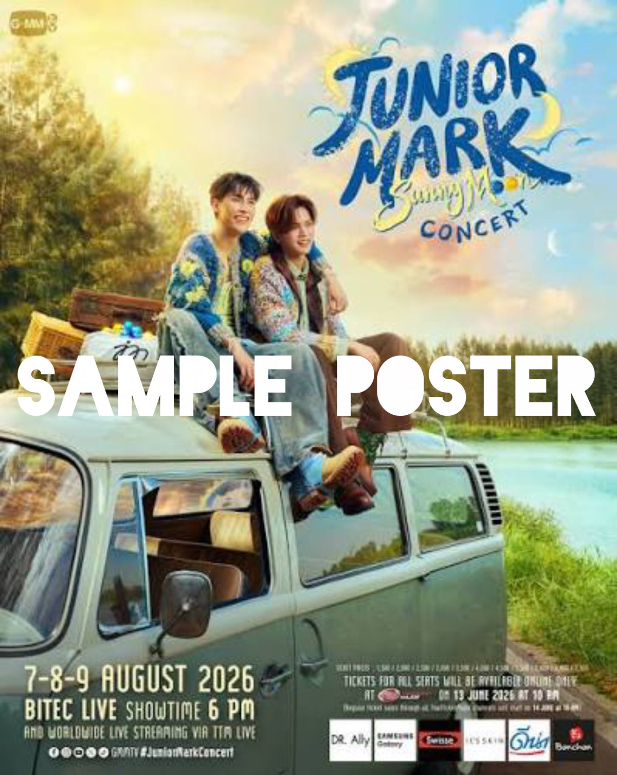 JuniorMark Sunny Moon Concert Signed Poster