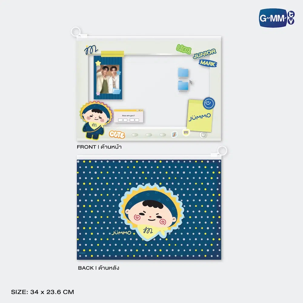 (Awaiting Stock) Jummo Character Zip Pocket Folder