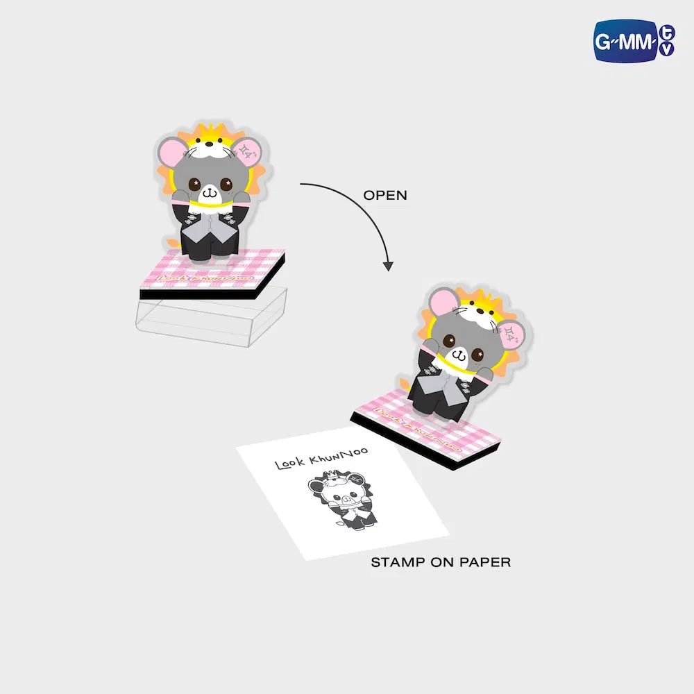 (Preorder) Look Khunnoo INF26 Character Self Inking Stamp