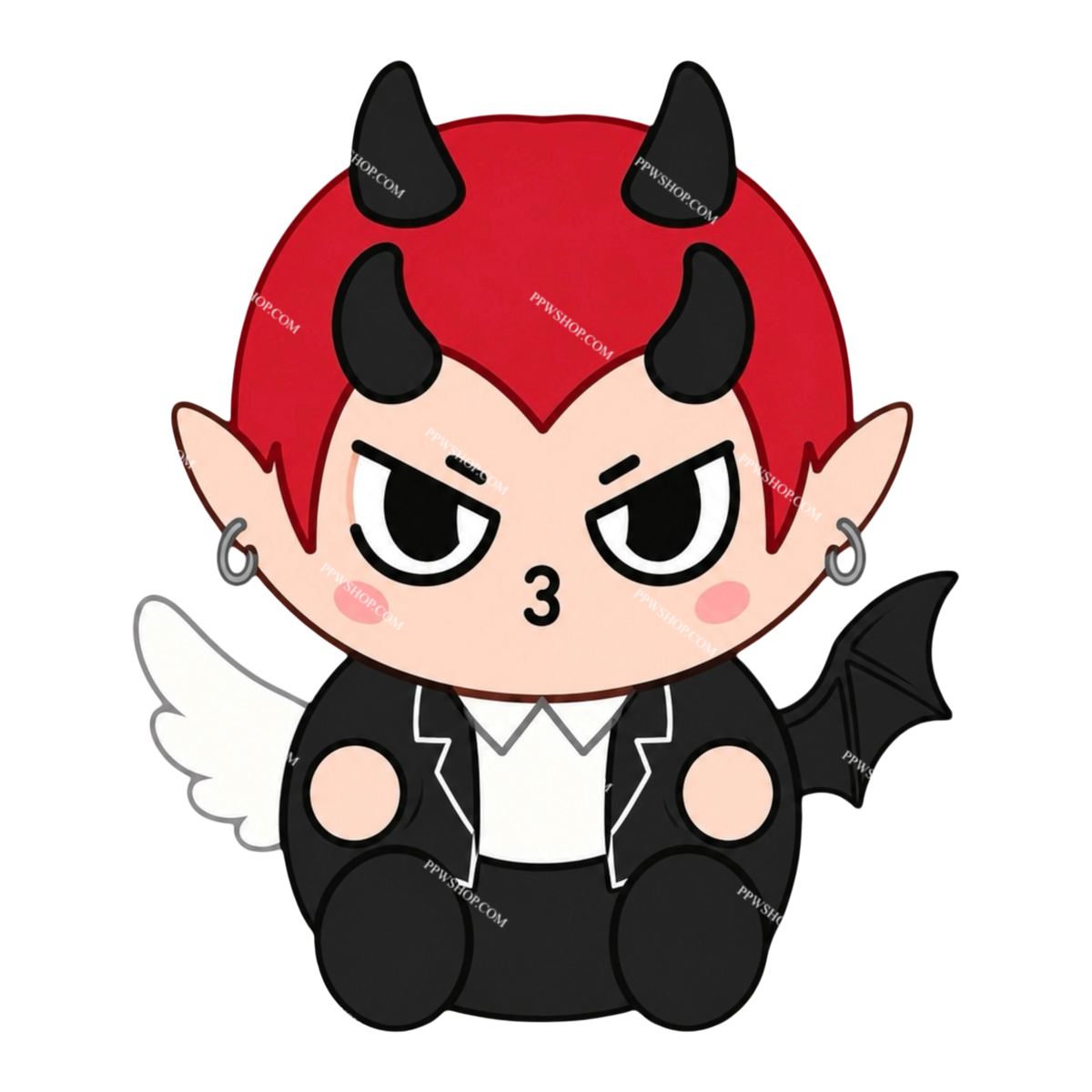 Domiia Sitting Sticker 3”