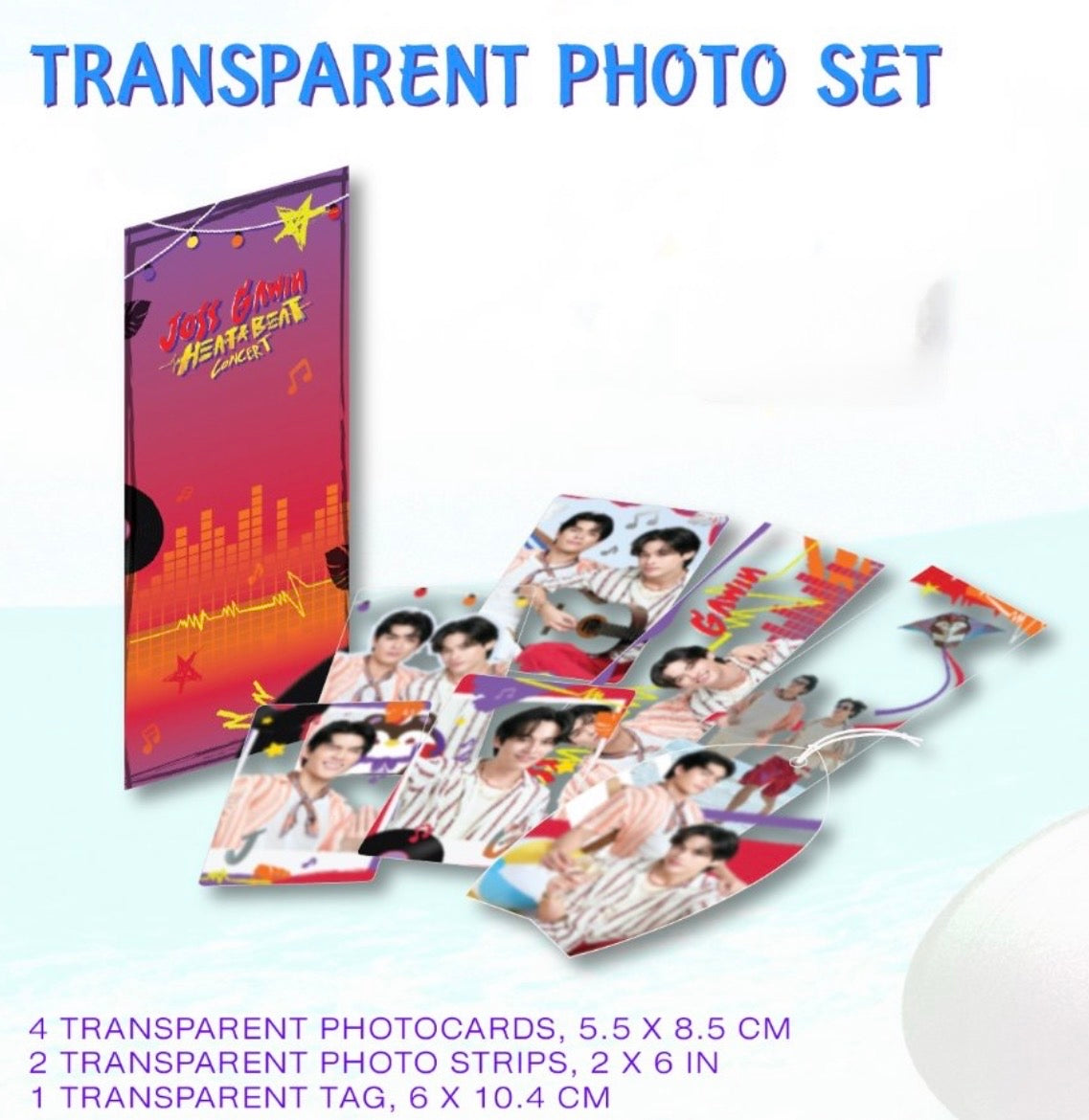 (Preorder) JossGawin Heartbeat Concert Transparent Photo Set