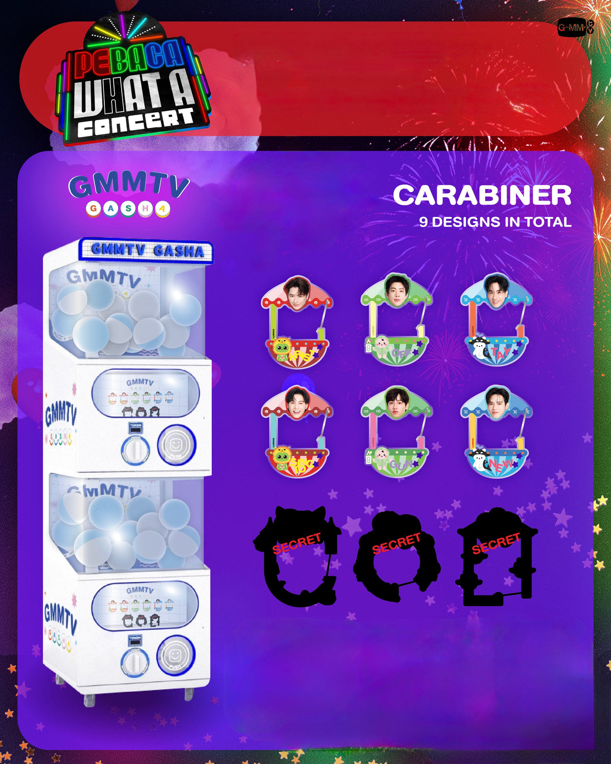 PeBaCa What a Concert Carabiner Random Gasha