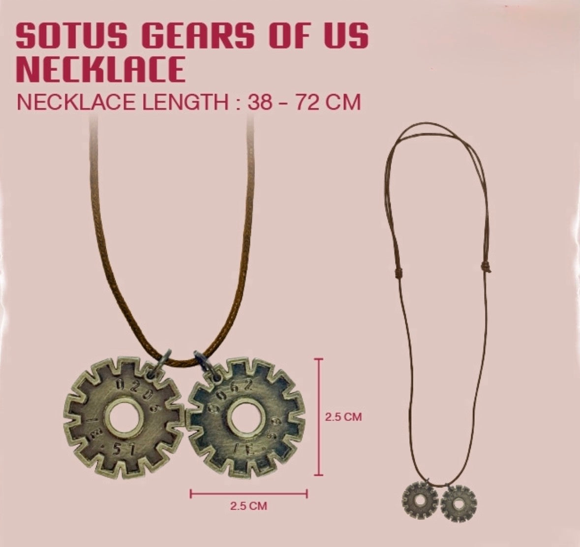 (Preorder) Sotus Gears Of Us Necklace