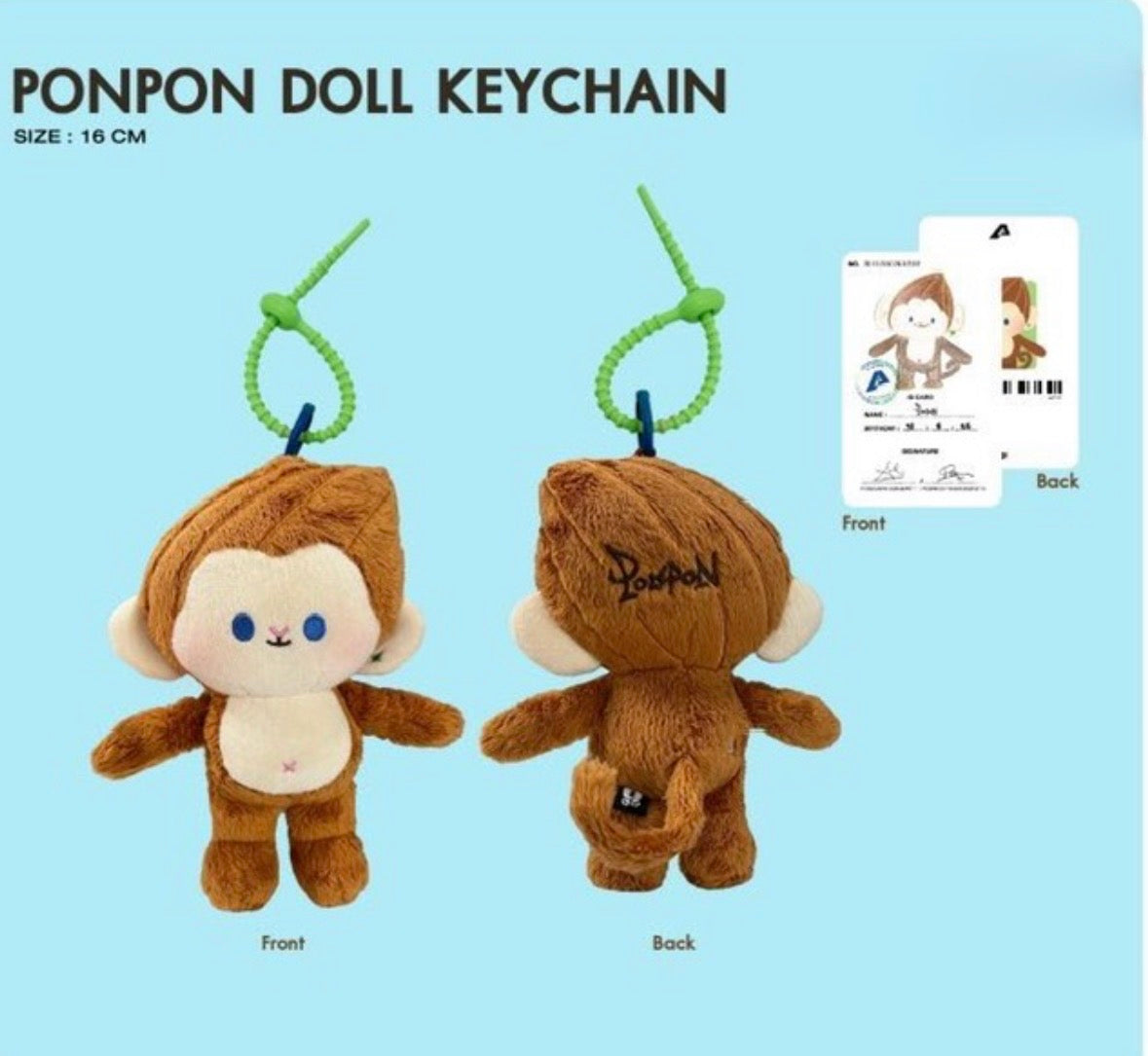 (Preorder) Ponpon Doll Keychain