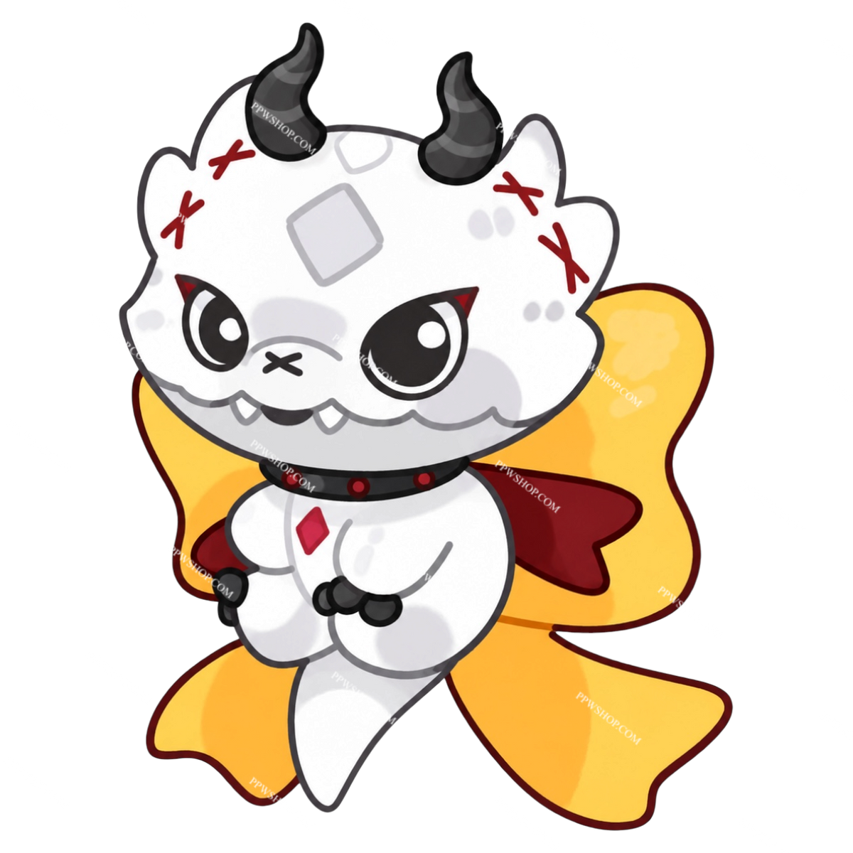 Flarey Bow Sticker 3”
