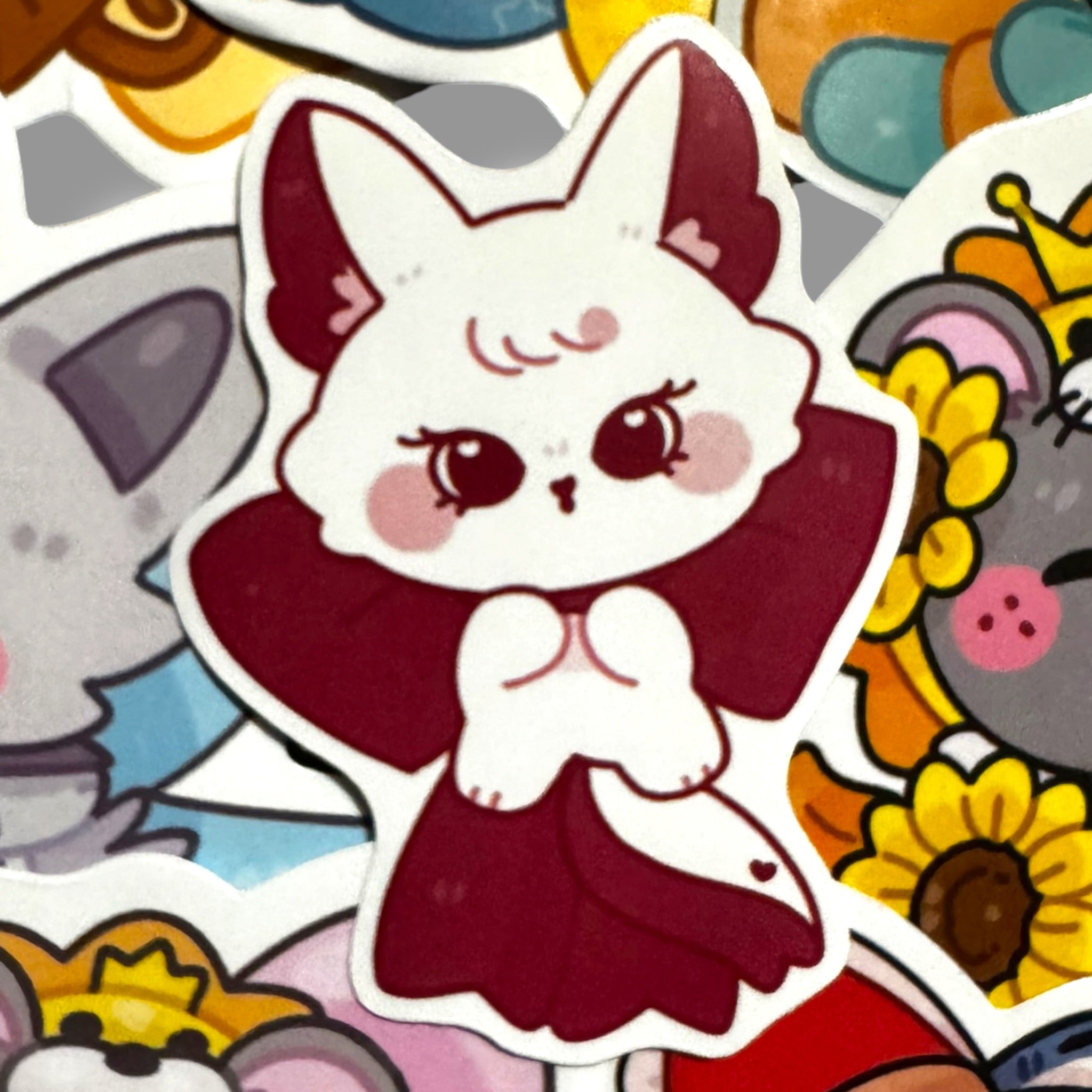 Jewel Bow Sticker 3”