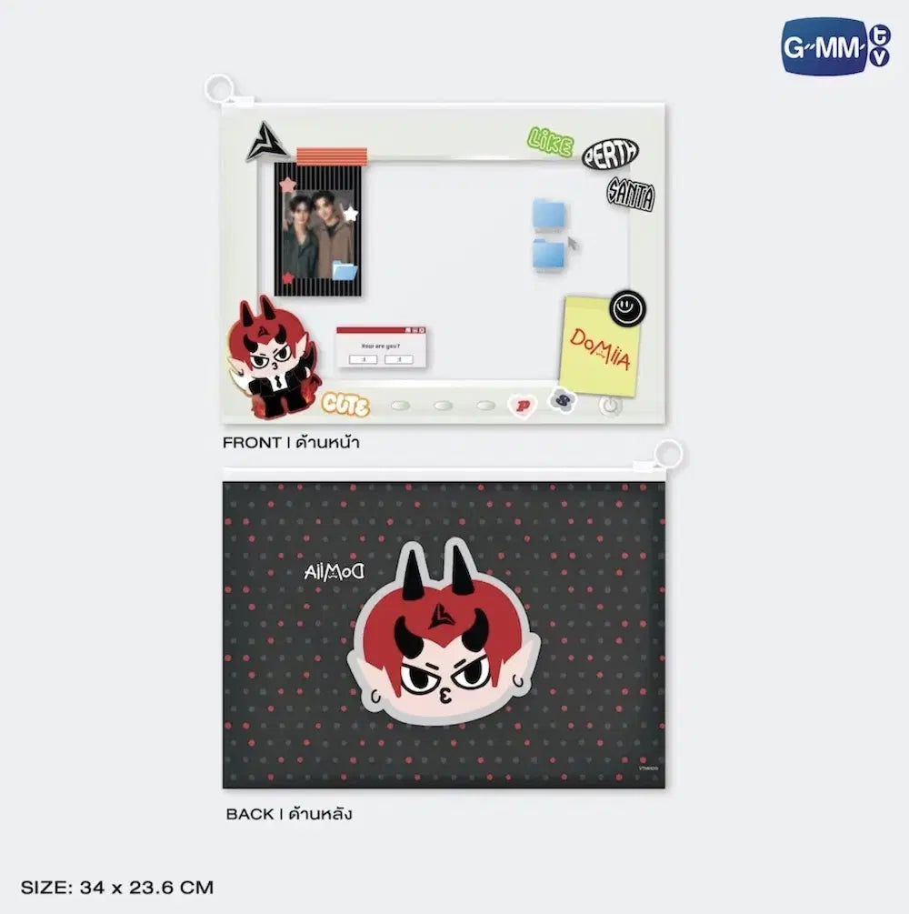 (Awaiting Stock) Domiia Character Zip Pocket Folder