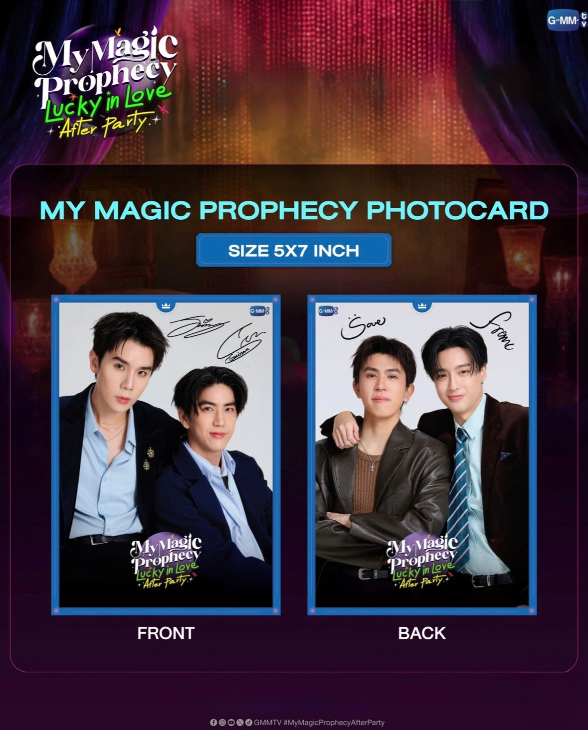 JimmySea SaveFranc My Magic Prophecy Signed Postcard