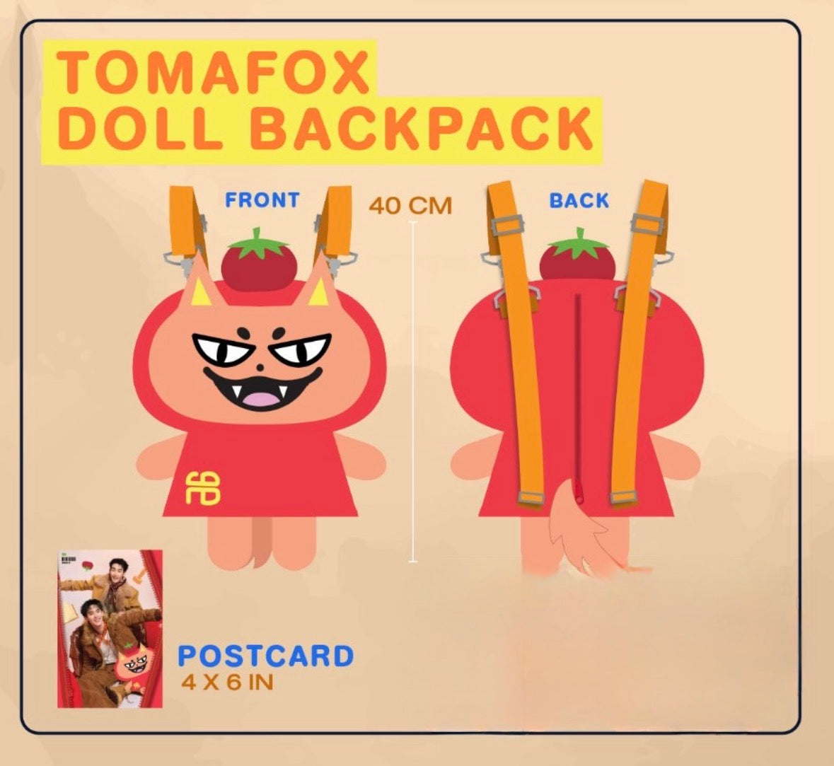 (Preorder) Tomafox Doll Backpack