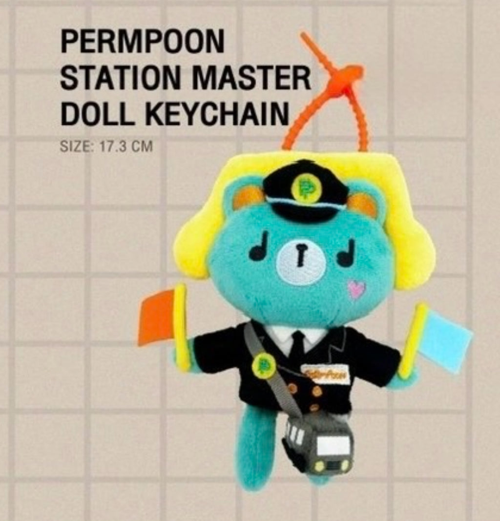 Permpoon Station Master Doll Keychain