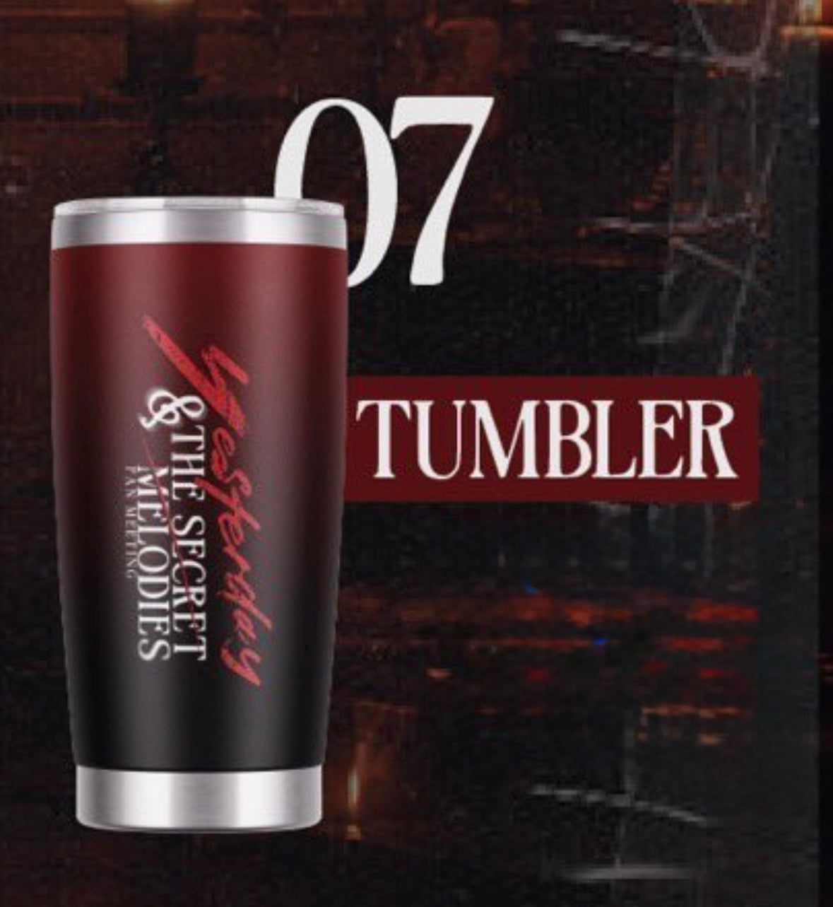 (Preorder) Yesterday Tumbler