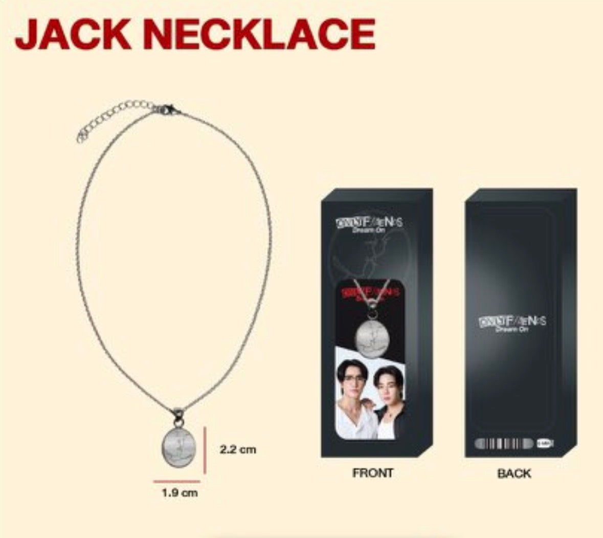(Preorder) Only Friends Dream On Jack Necklace