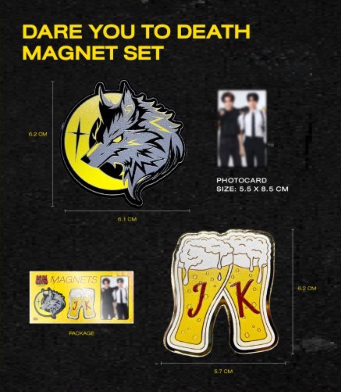 JoongDunk Dare You to Death Magnet Set