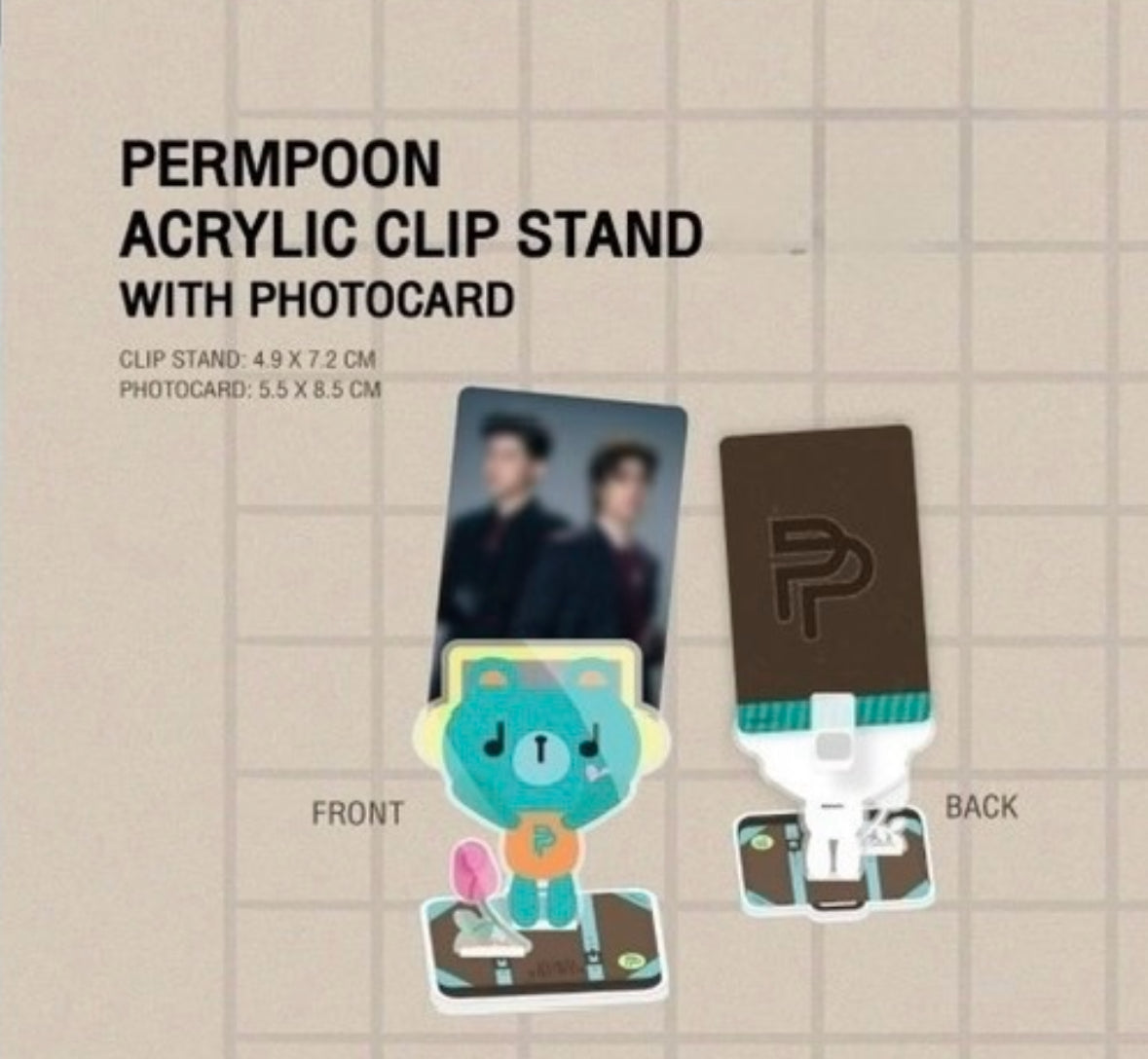 Permpoon Acrylic Clip Stand with Photocard