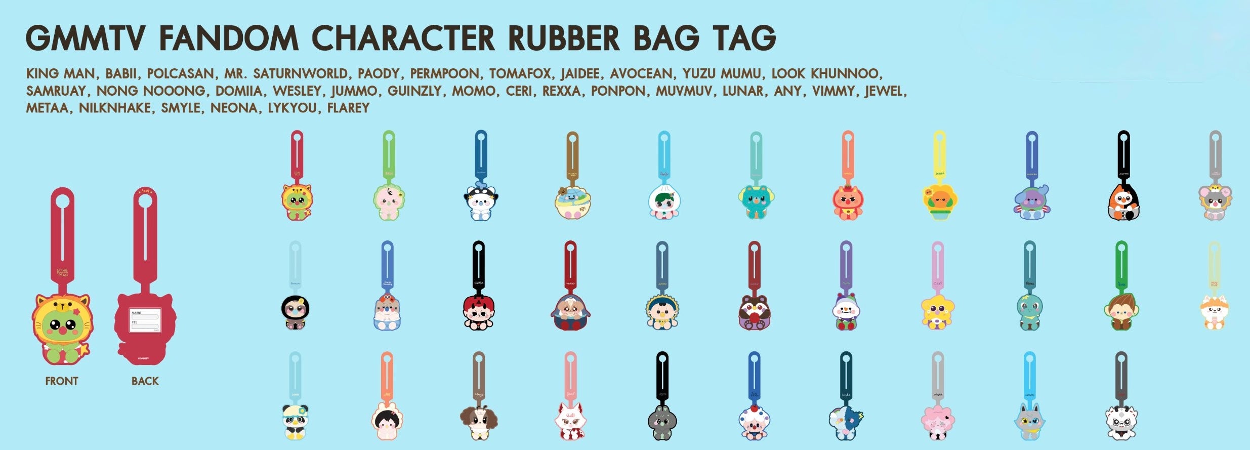 (Preorder) INF26 Character Rubber Tag