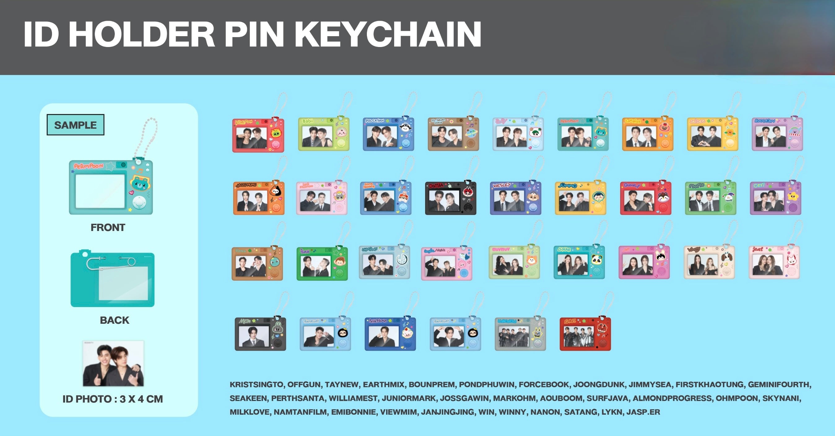 (Preorder) Win Book Fair 11 ID Holder Pin Keychain