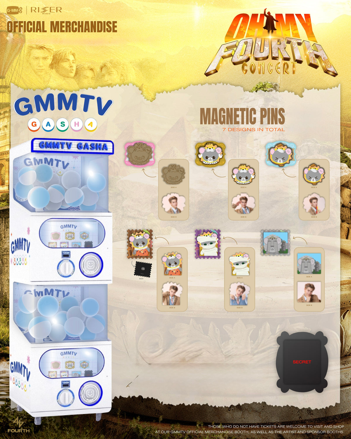 (Preorder) Fourth Oh My Magnetic Pins Random Gasha