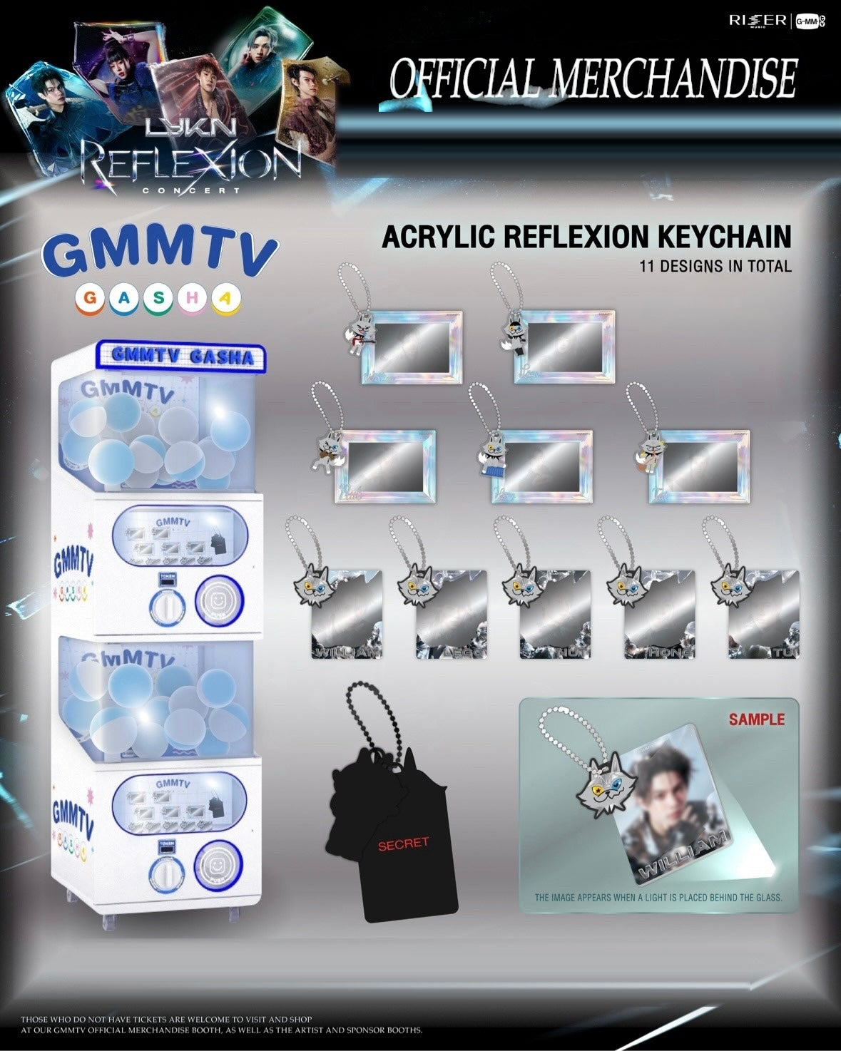 (Preorder) LYKN Acrylic Reflexion Keychain Random Gasha