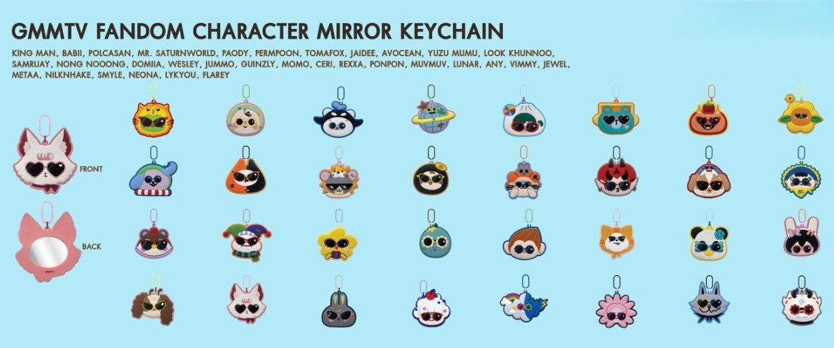 (Preorder) INF26 Character Mirror Keychain