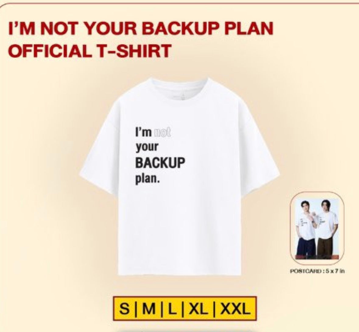 (Preorder) Only Friends I’m Not Your Back Up Plan T-shirt