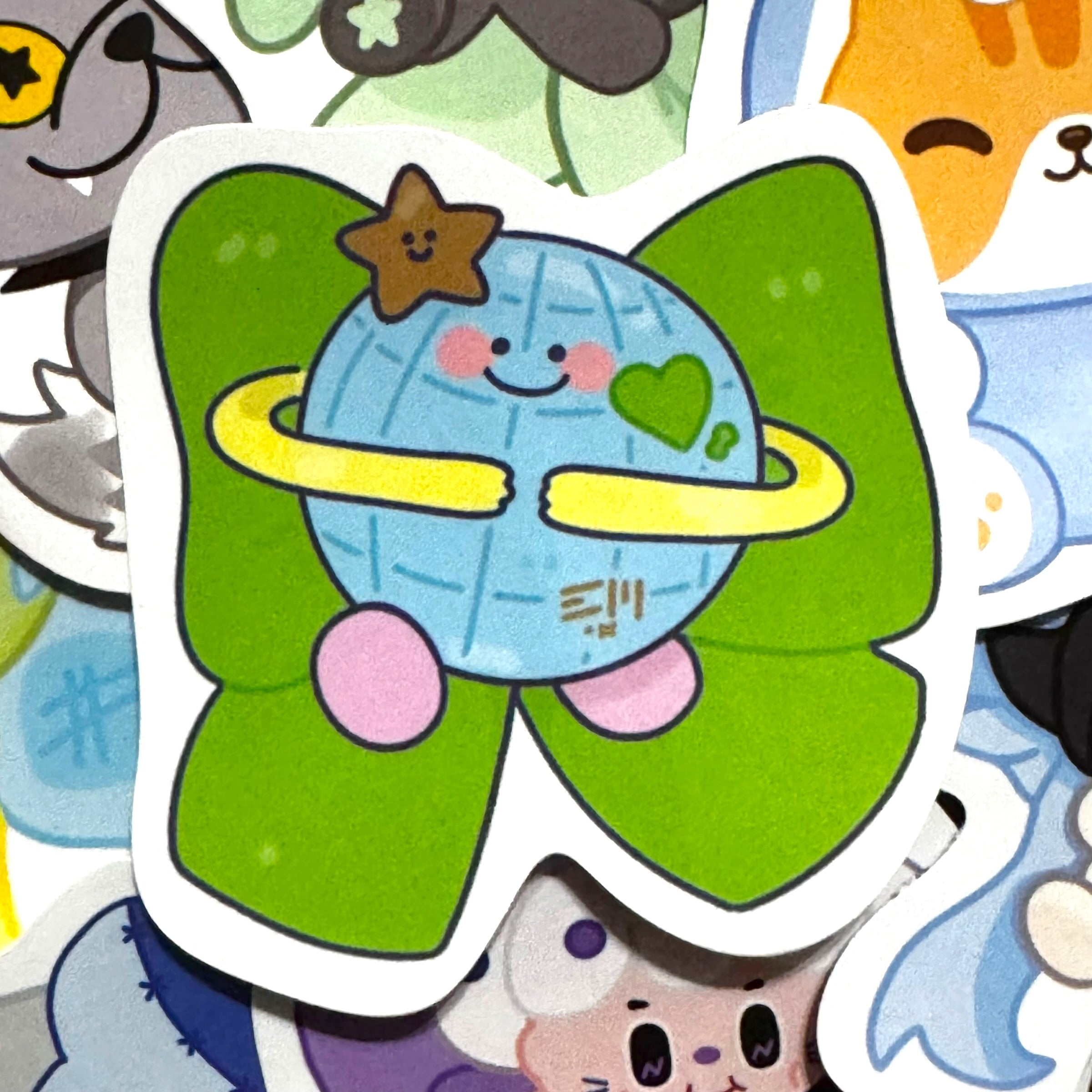 Mr Saturnworld Bow Sticker 3”