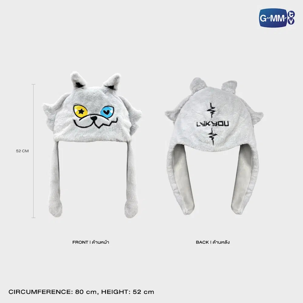 Lykyou Fluffy Ear Pop Hat