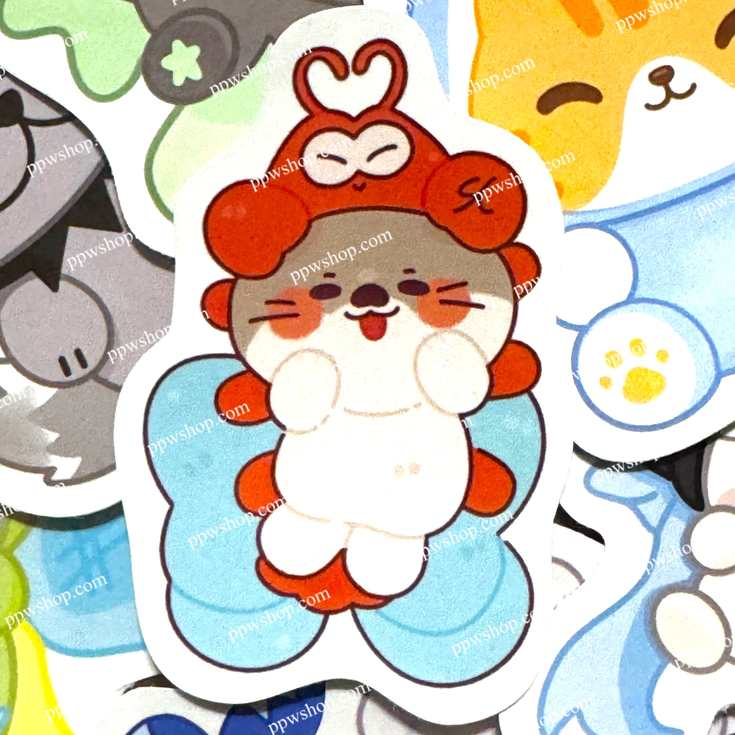 Nong Nooong Bow Sticker 3”