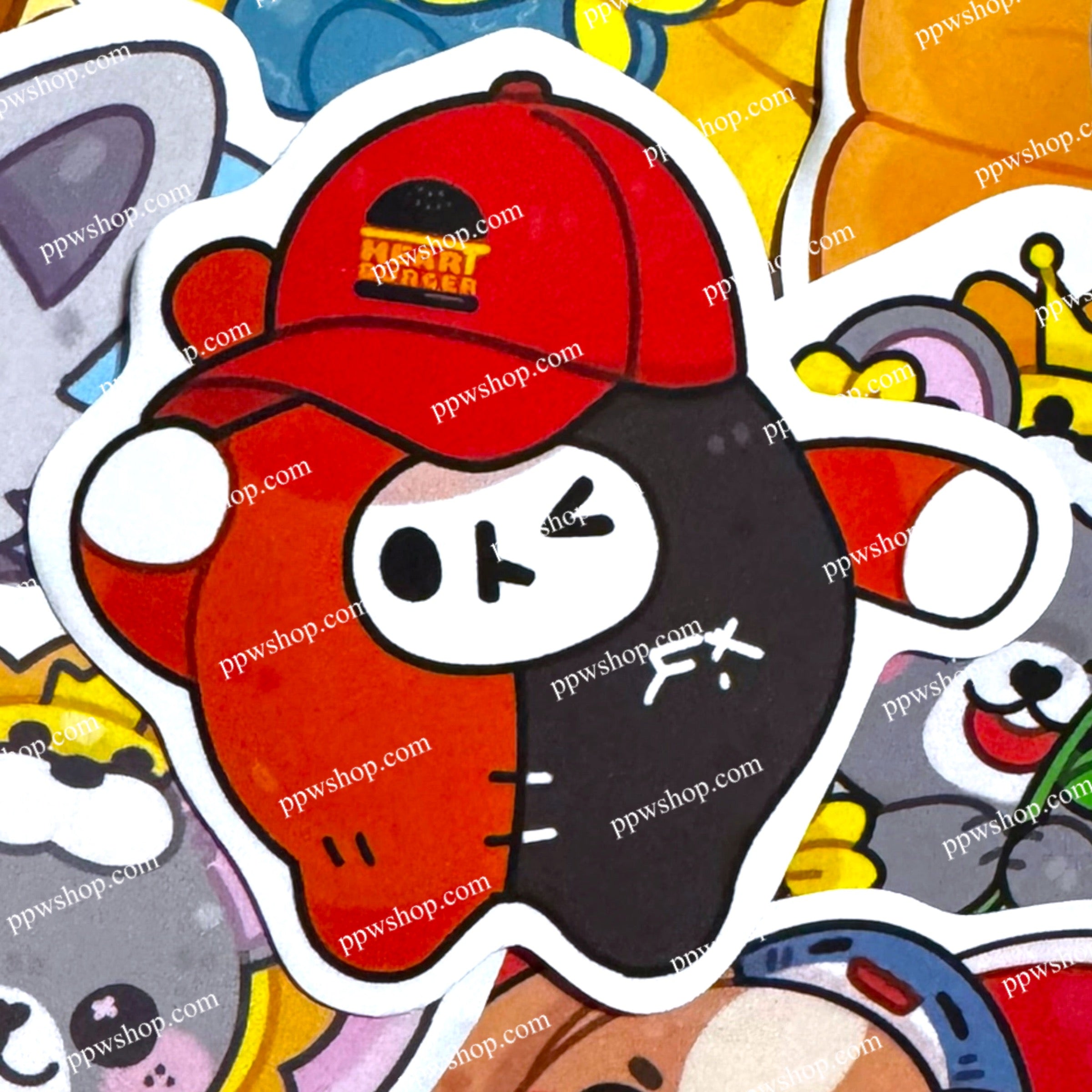 Yuzu Mumu Heart Killers Hat Sticker 3”